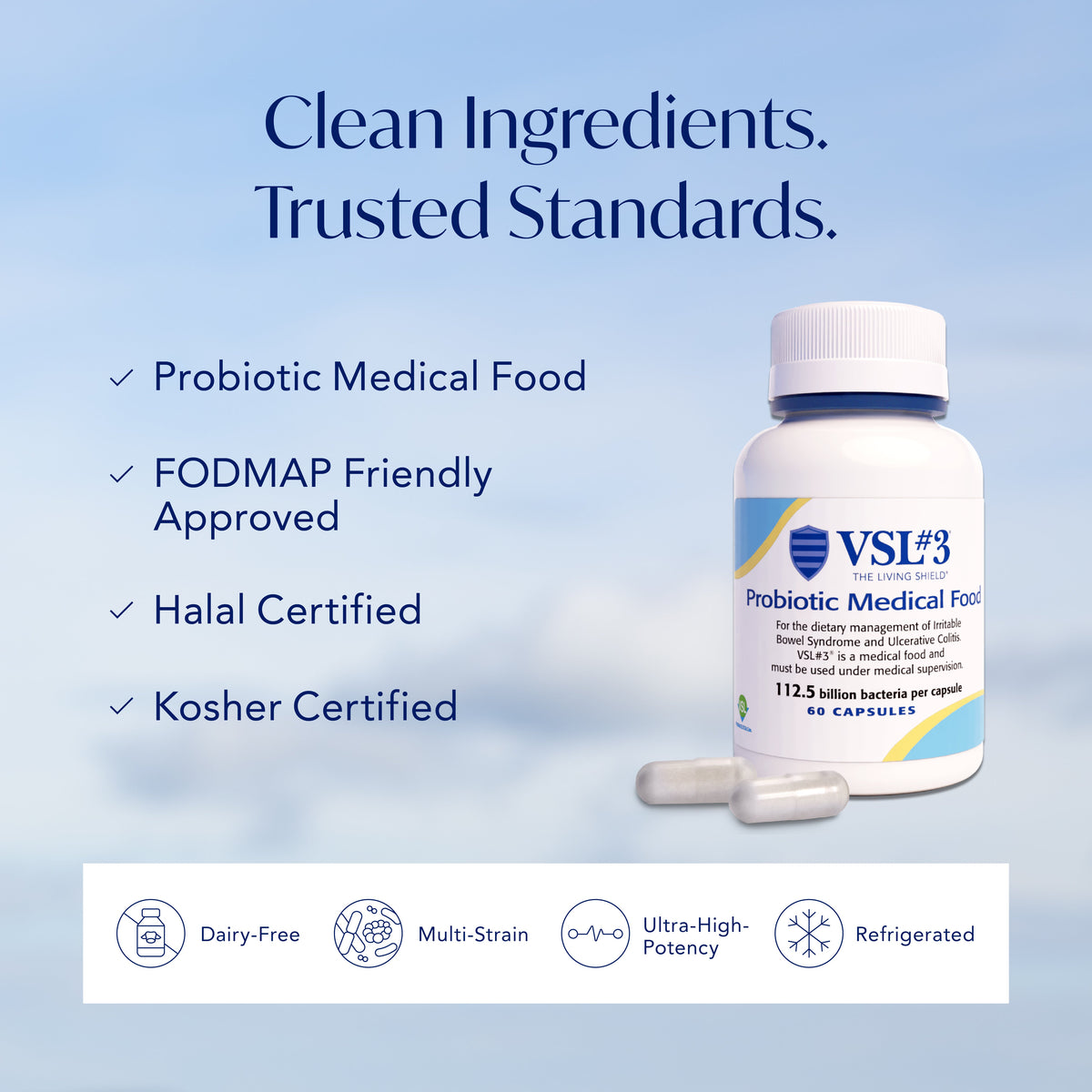 VSL #3® High-Potency Probiotic Medical Food, Dietary Management of IBS & UC